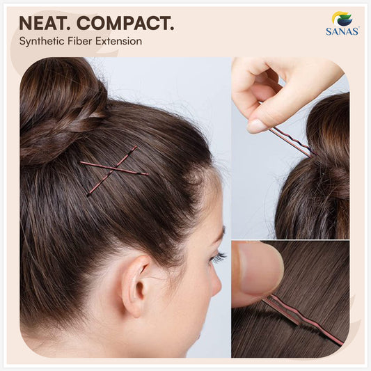 Durable u pins for hair styling and secure bun hairstyles