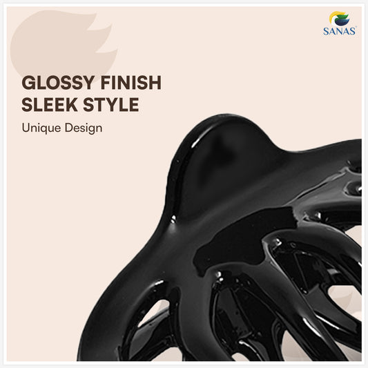 SANAS (4 Pcs) Stylish Small Hair Claw Clips Aesthetic Cute Hair Accessories for Women and Girls Versatile 4 Shades (4 Pcs)