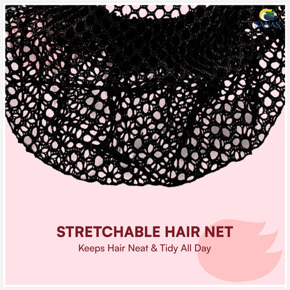 SANAS (1 Pc) Hair Clip Juda Net Shiny Red Mesh Pattern Hair Accessories for Women (1 Pc)