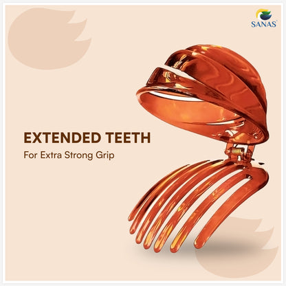 Sanas Hair Clips For Woman Spiral Shell Pattern Korean Clips (3Pcs)