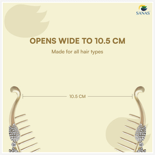 Sanas Metal Fishtail Banana Clip For Women 1 Pc