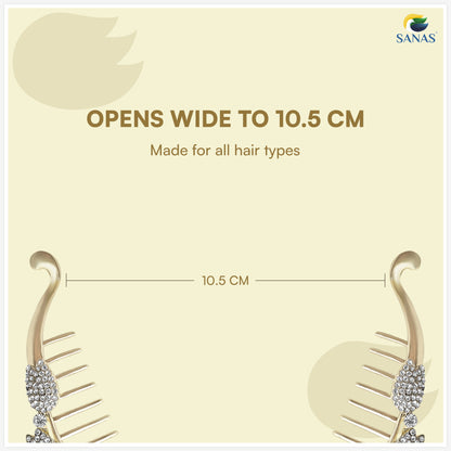 Sanas Metal Fishtail Banana Clip For Women 1 Pc