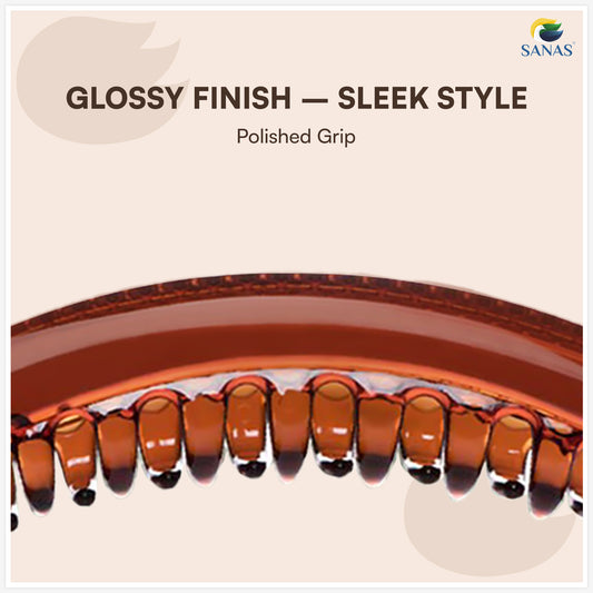 polished grip with 'Glossy Finish - 'SANAS'
