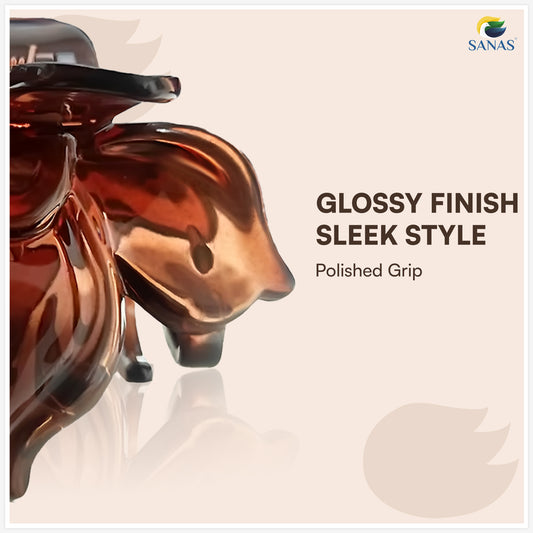 SANAS (3 Pcs) Flower Hair Clips Stylish Clutchers Claw Clips Hair Accessories for Women and Girls Mixed Shade Set (3 Pcs)