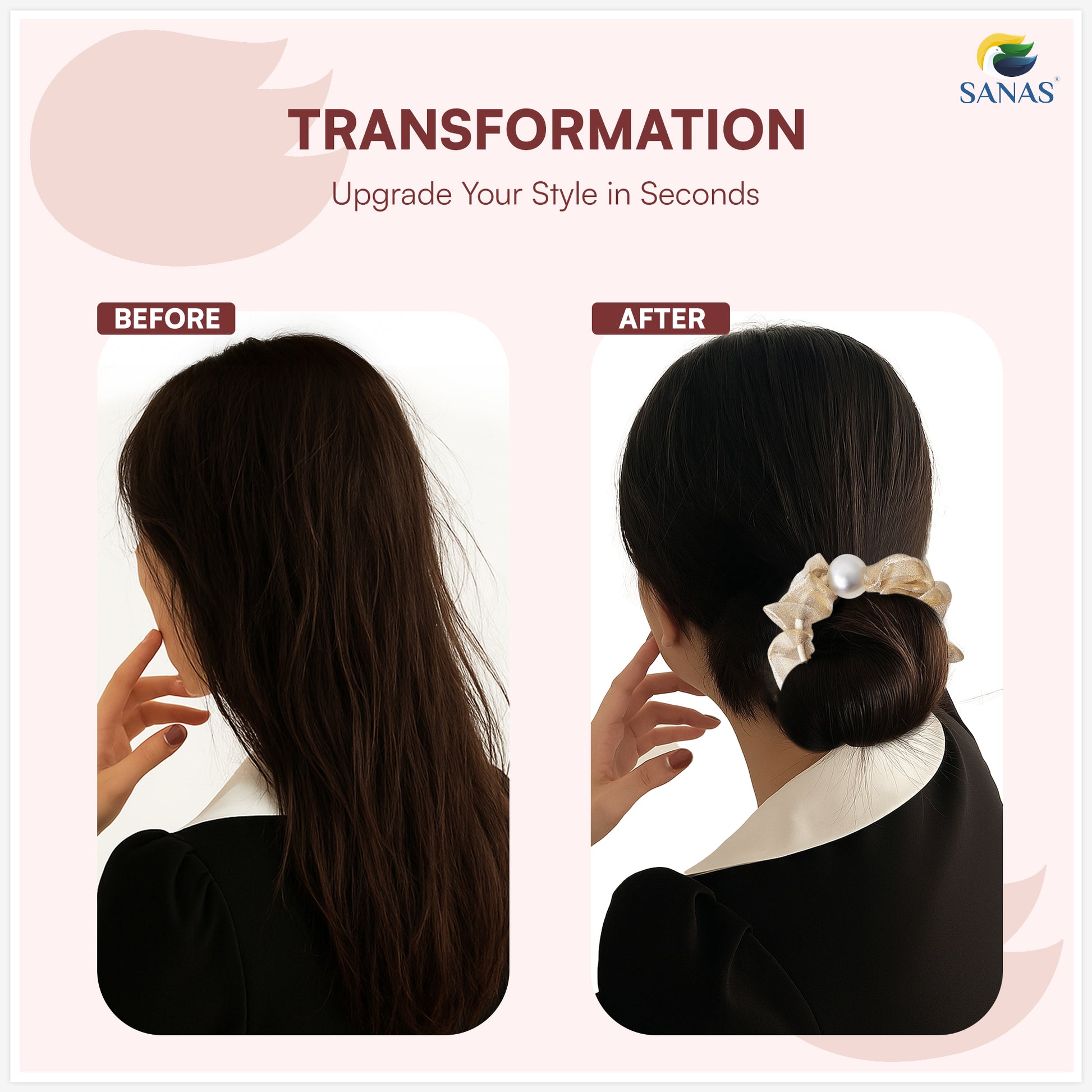 Premium Scrunchies Rubber Band for Ponytails and Buns