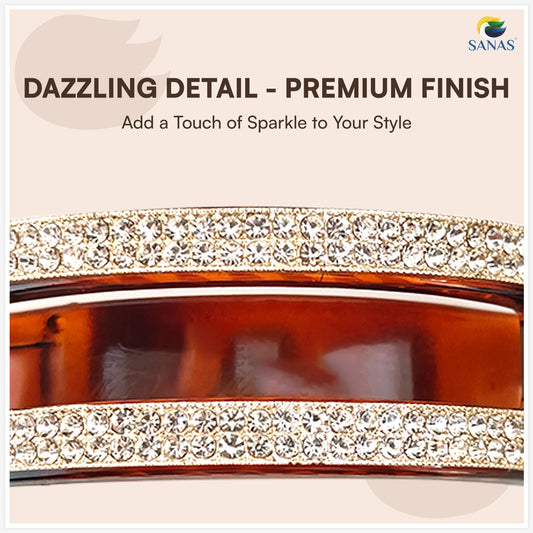 Sanas Rhinestone Crab Clip For Women 1Pc