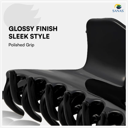 SANAS (2 Pcs) Stylish Hair Clips Clutchers Claw Clips Hair Accessories for Women and Girls (2 Pcs)