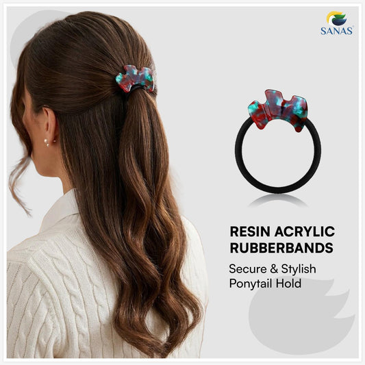 Women's Hair Scrunchies and Hair Ties Set for Office, College and Travel