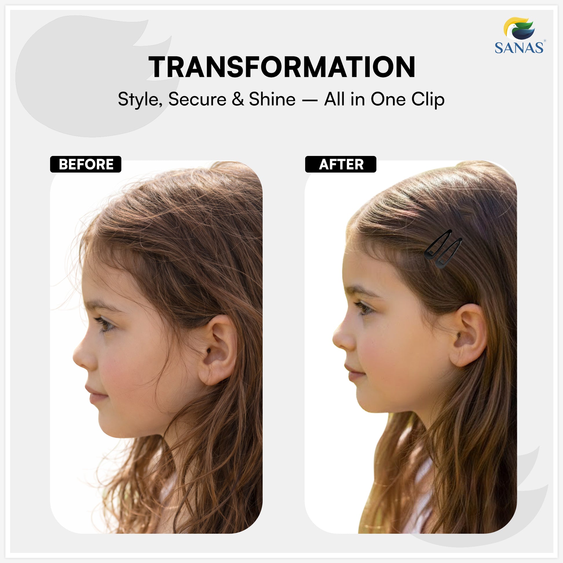 Premium snap hair clips for girls and women daily use