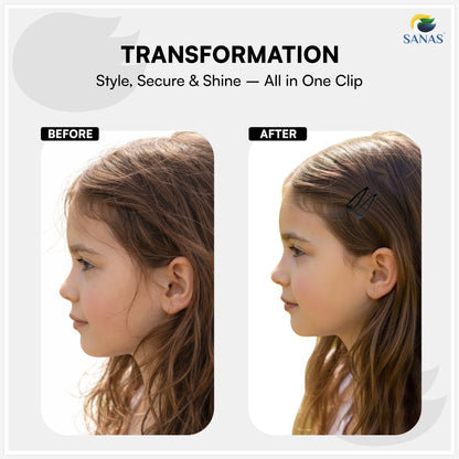 Premium snap hair clips for girls and women daily use
