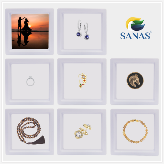 Sanas White Acrylic Shadow Box - 10Pcs