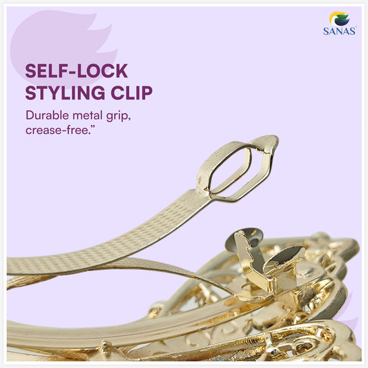 Sanas Multicolor Butterfly Barrette With Tassel 1 Pc