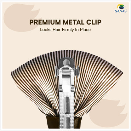 Sanas hair clip juda net brown for women (1Pc)