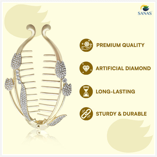 Sanas Metal Fishtail Banana Clip For Women 1 Pc