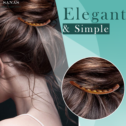 Sanas Wide Tooth Comb For Women Hair - 2Pc (Dark Brown)