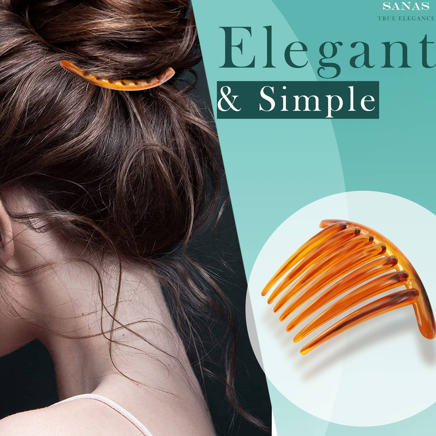 Sanas Hair Side Comb Pin 3Pcs