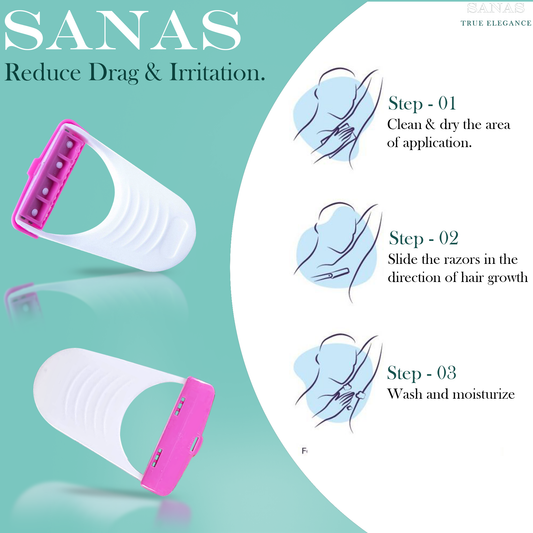 Disposable face razor for women removing peach fuzz and facial hair smoothly