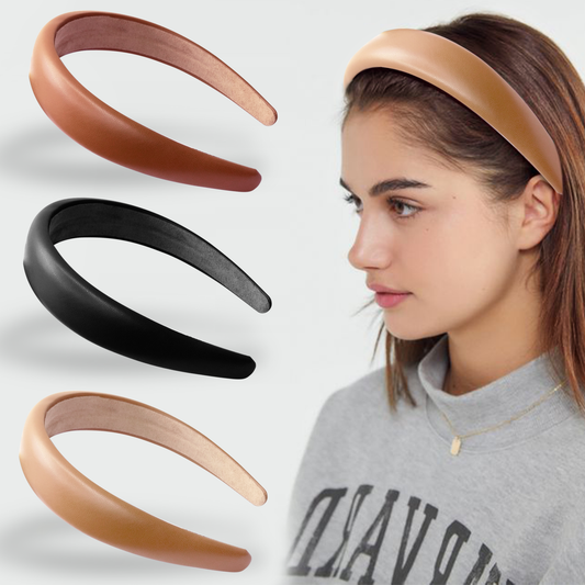 Sanas Leather Head Bands - 3Pcs