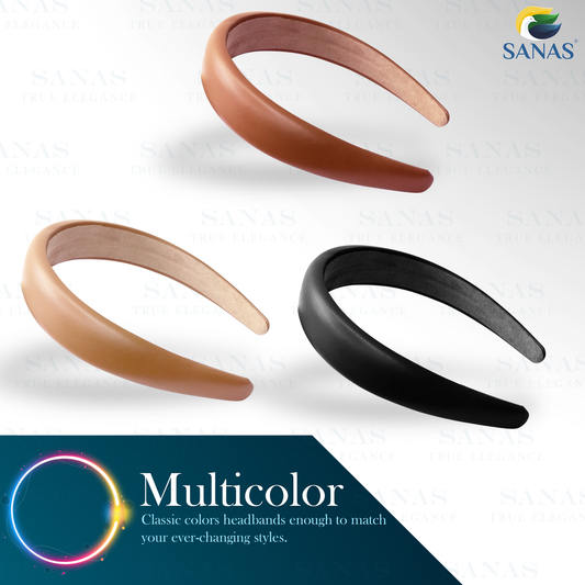 Sanas Leather Head Bands - 3Pcs