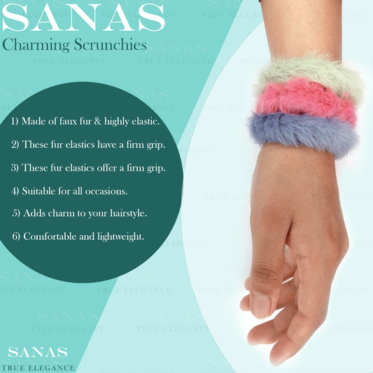 Hair ties and scrunchies for girls