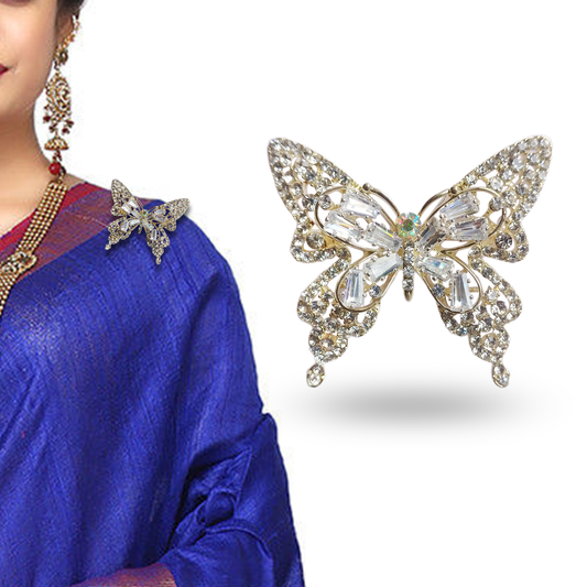 Sanas Butterfly Saree Pins for Women - 1Pc