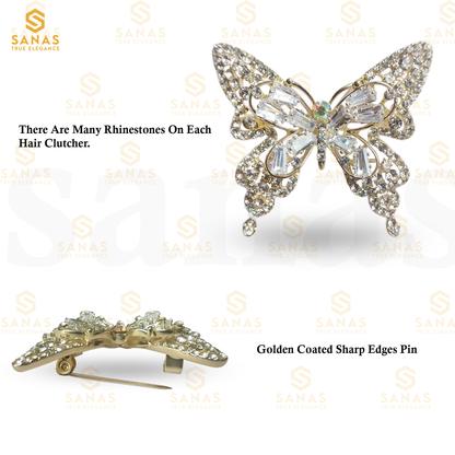 Sanas Butterfly Saree Pins for Women - 1Pc
