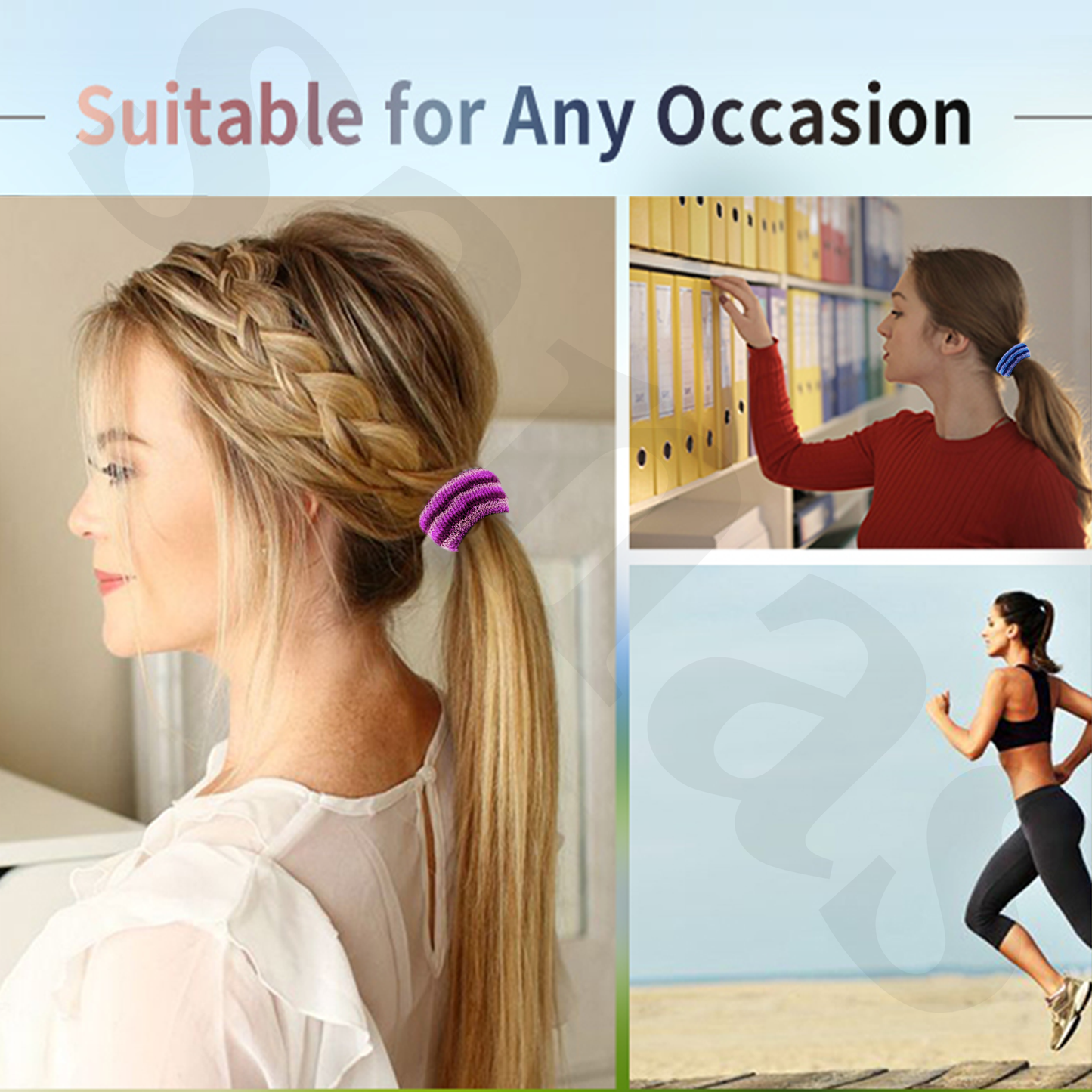 Soft hair scrunchies for daily hairstyles and ponytails