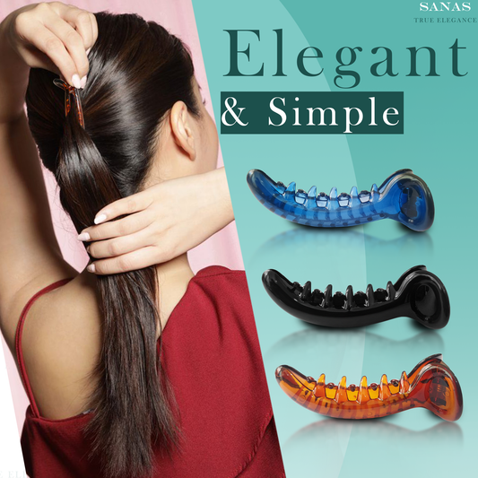 Sanas Medium Size Banana Clips - 3Pcs