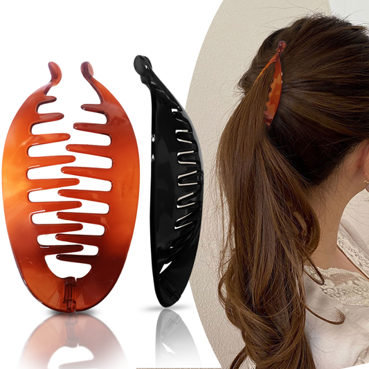 Sanas Large Fishtail Banana Hair Clip - 2Pcs