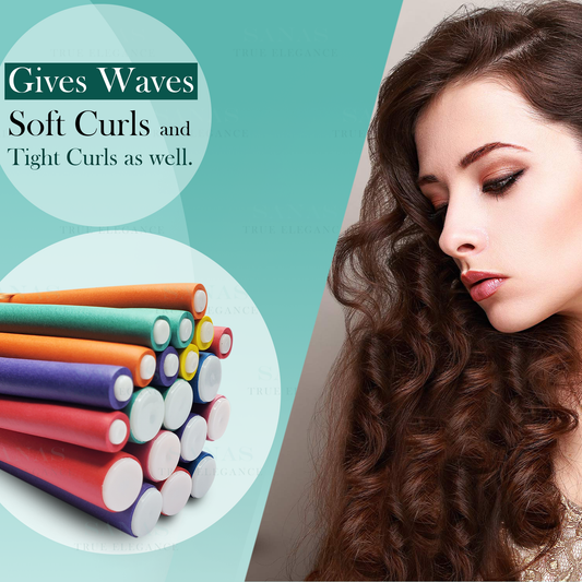 Sanas Heatless Curler For Hair Women Flexi Rods - 20-Piece