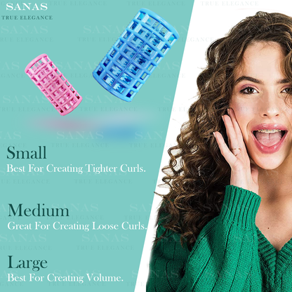 Sanas Self Grip Curler Rollers for Hair - 20Pcs