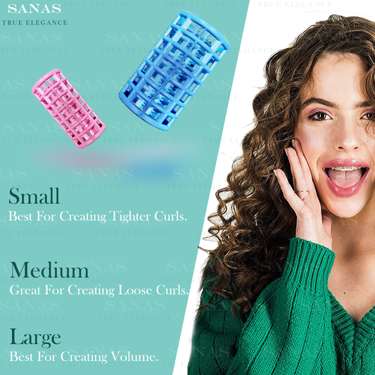 Sanas Self Grip Curler Rollers for Hair - 20Pcs
