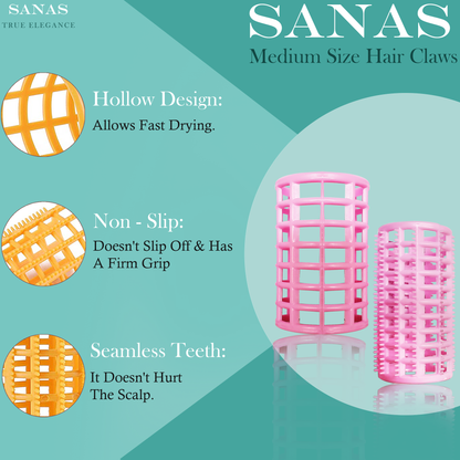 Sanas Self Grip Curler Rollers for Hair - 20Pcs