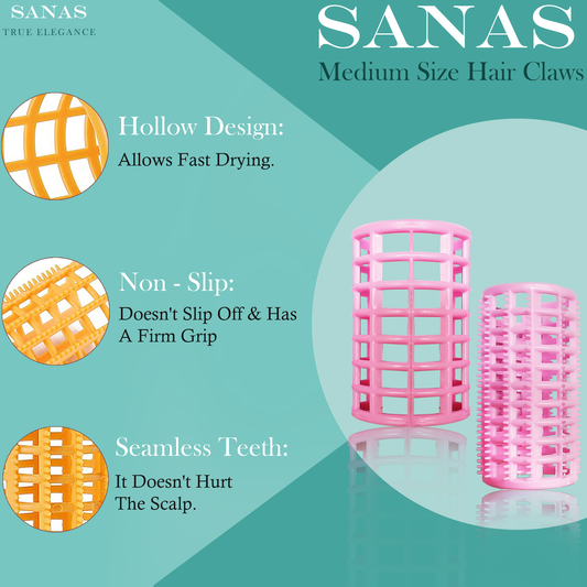 Sanas Self Grip Curler Rollers for Hair - 20Pcs