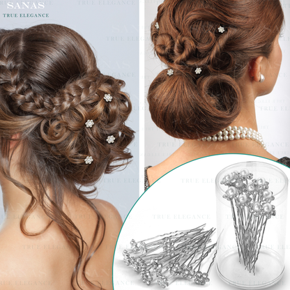 Sanas Updo Hair Accessories Rhinestone - 24Pcs