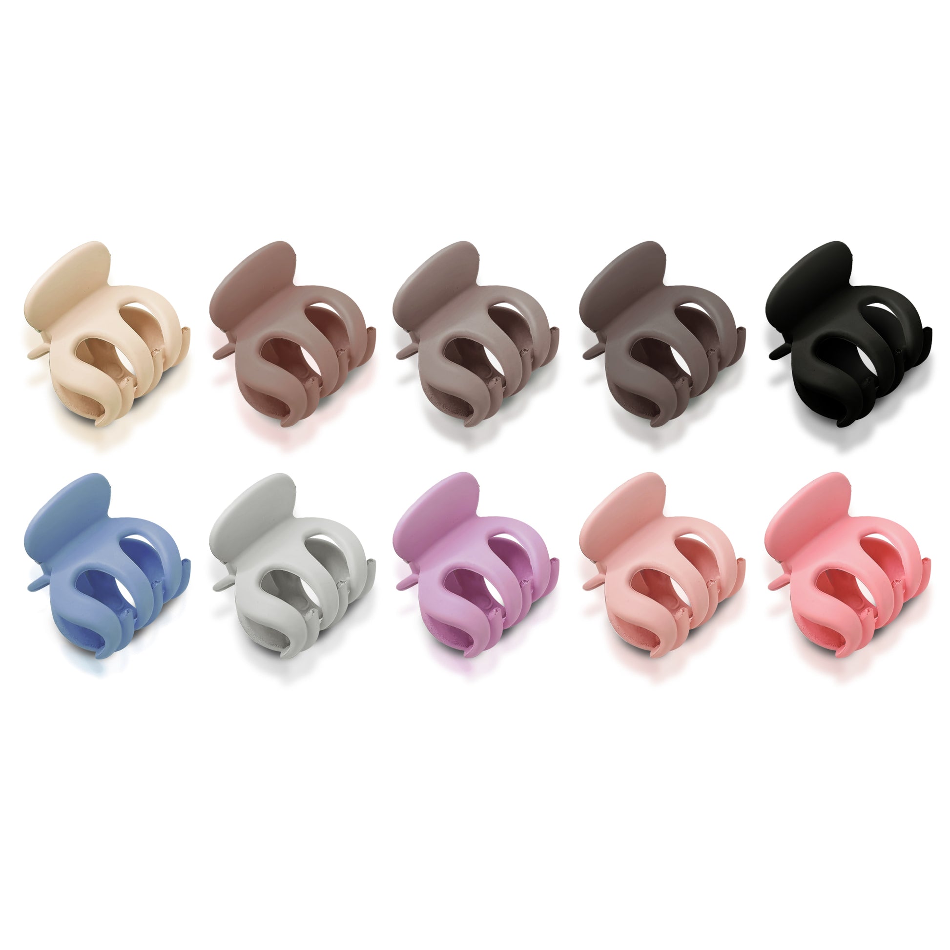Kids mini curve clip set – Sanas 10 pcs girls hair clips