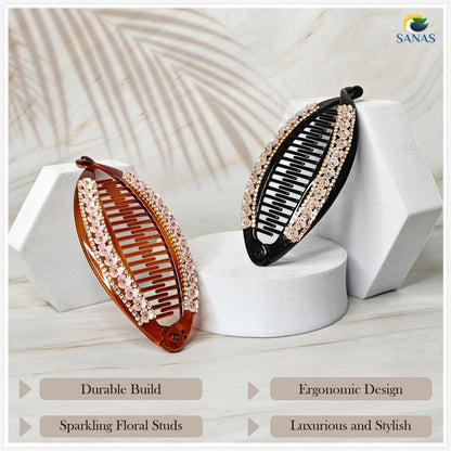 Large banana hair clip for women suitable for thick hair styling