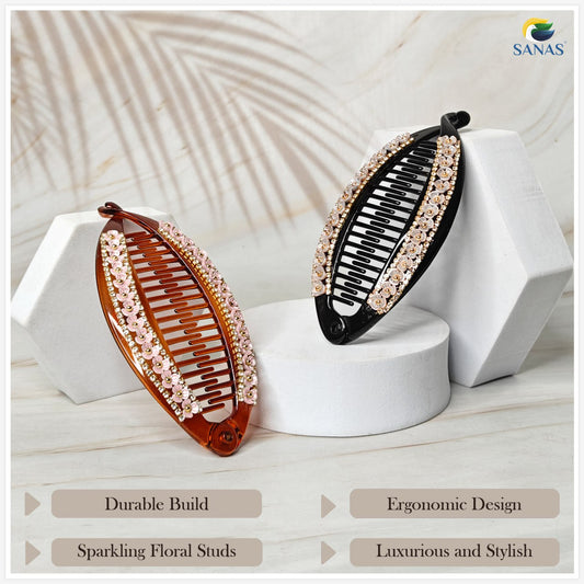 Large banana hair clip for women suitable for thick hair styling