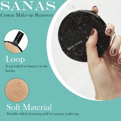 Sanas Make-Up Removers Pads - 4Pcs