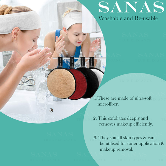 Sanas Make-Up Removers Pads - 4Pcs