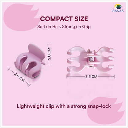 Mini curve hair clips for girls – Sanas 10 pcs cute kids hair accessories