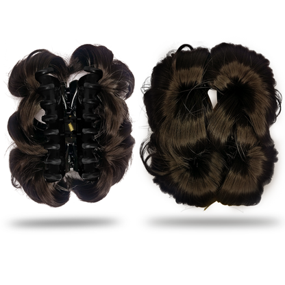 Sanas Synthetic Hair Bun Clip - 1Pc