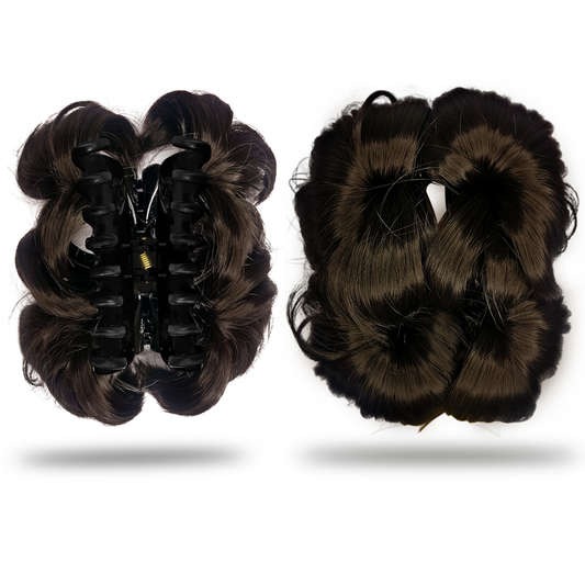 Sanas Synthetic Hair Bun Clip - 1Pc