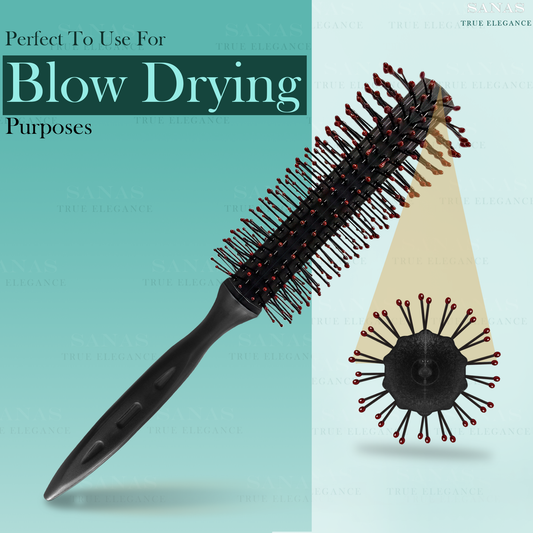 Round blow dry brush for smooth and shiny hair