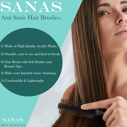 Salon quality round hair brush for daily grooming