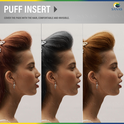 Sanas Hair Puff With Inserts (Bump Puff) - 2Pcs