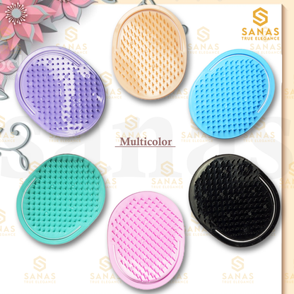 Sanas Soft Rubber Teeth Pocket Comb - 3Pcs