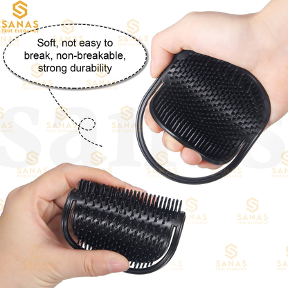 Sanas Soft Rubber Teeth Pocket Comb - 3Pcs