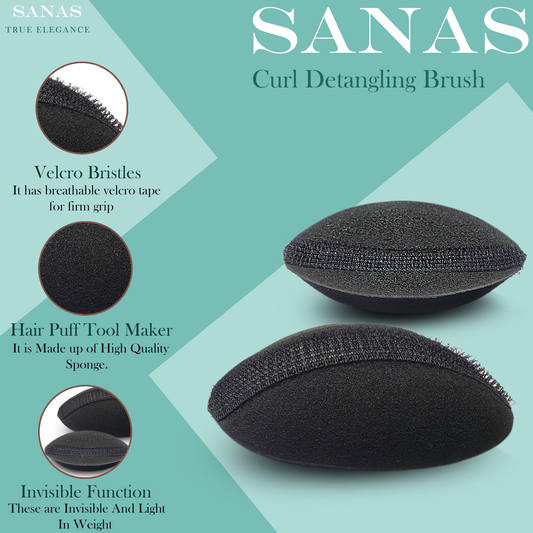 Sanas Oval Hair Puff Up and Puff Maker - 2Pcs