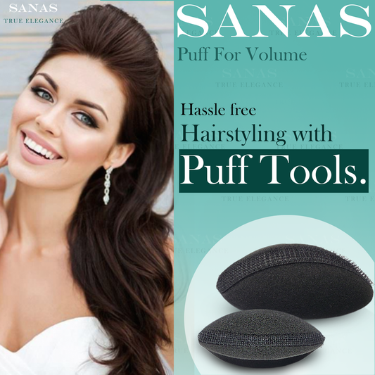 Sanas Oval Hair Puff Up and Puff Maker - 2Pcs